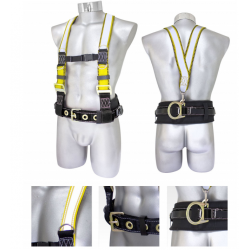 Cinturón seguridad minero banda reflejante 1